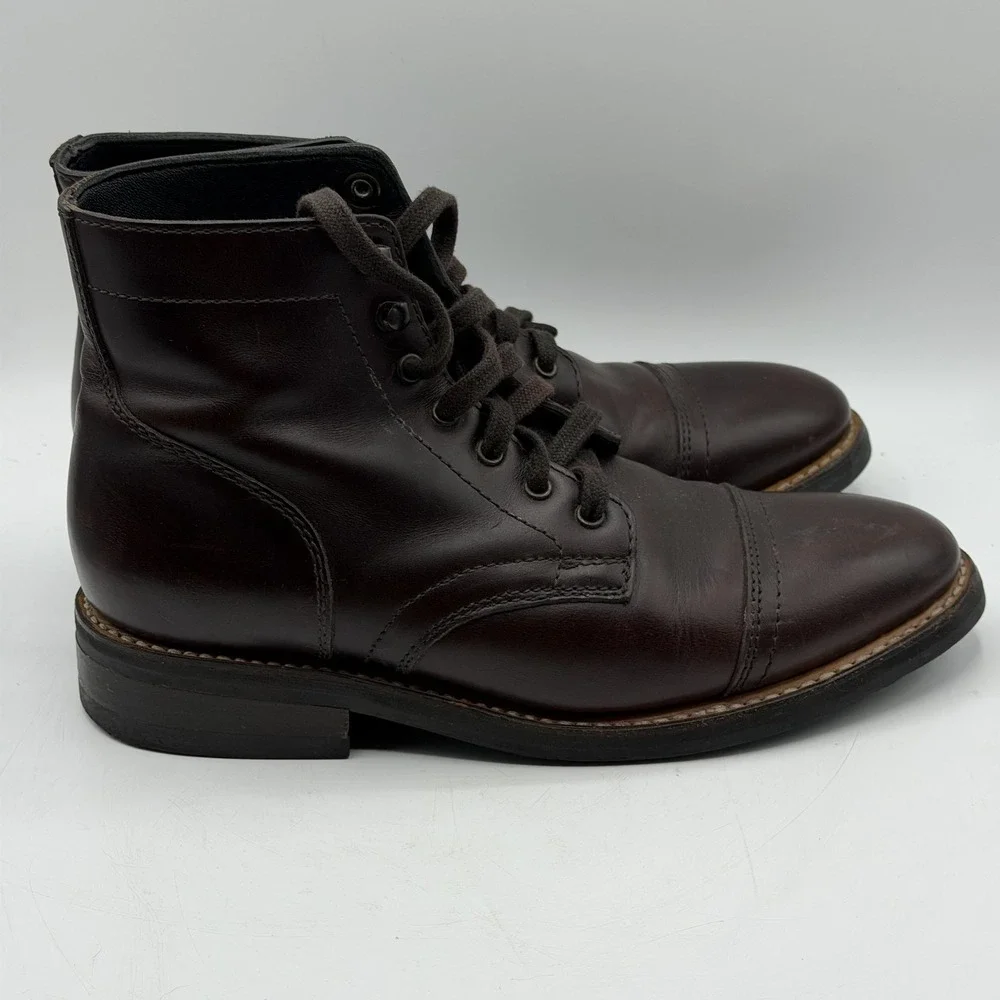 Thursday Boot Company Mens 7 Captain Brown Cap Toe Leather‎ Casual Lace-Up Shoes